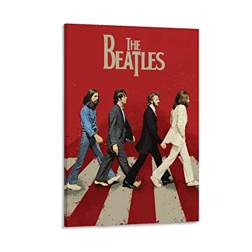 XYDQ Poster sur toile The Beatles – Art mural – Décoration de chambre de famille moderne – 50 x 75 cm - Les Beatles, Paul McCartney, John Lennon, RIngo Starr, George Harrison XYDQ Poster sur toile The Beatles - Art mural - Décoration de chambre de famille moderne - 50 x 75 cm