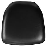 Flash Furniture Hard Black Vinyl Chiavari Chair Cushion
