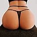 10AGIRL Women's Black Charming Thong Lingerie Lace G-String T-Back Panties Strappy Body Harness Panties (C-Black, Small)