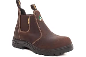 Tiger King Jasper Women’s Premium CSA Approved Chelsea Safety Boots, Composite Toe, Slip, Heat and Puncture Resistant with El
