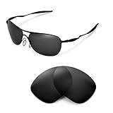 Walleva Black Polarized Replacement Lenses For