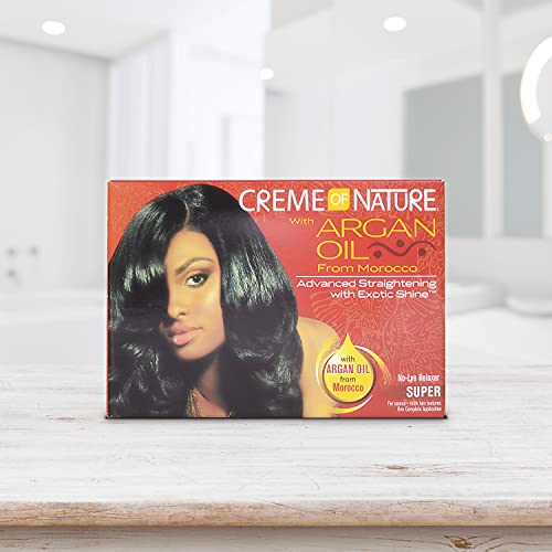 CREME OF NATURE ARGAN OIL RELAXER REGULAR (PACK 12)