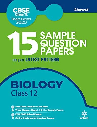 15 Sample Question Papers Biology Class 12th CBSE 2019-2020 (Old edition) Paperback – 18 October 2019
