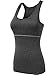 Neleus Women's 3 Pack Dry Fit Compression Shirt,3 Pack:Black,Grey,White,US M,EU L