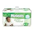 Huggies Pure & Natural Diapers, Size 3, 70 Count (Pack of 2) (Packaging May Vary)