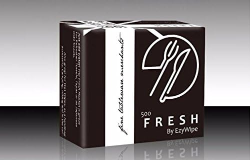 Ezywipe - Restaurant Compressed Cleansing Towel - SMALL - 500 Towels (Hypo-allergenic, Portable Cooling White Disposable Biodegradable Towels for guests and customers before and after meals)