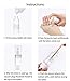 Lil Ray 0.5 oz Refillable Airless Pump Bottle, Travel Lotion Container, Plastic Cosmetic Dispenser (6PCS,Rose Red)