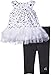 Calvin Klein Baby-Girls Printed Jersey Tunic and Black Spandex Leggings, Black/White, 0-3 Months