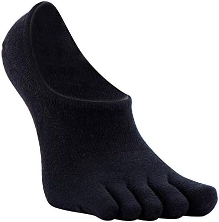 Fedi Apparel Toe Socks No Show Five Finger Crew Socks Cotton Casual Athletic Running Socks for Men
