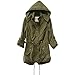Cekaso Women's Anorak Jacket Lightweight Drawstring Hooded Military Parka Coat