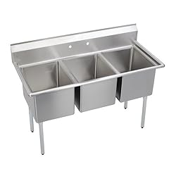 Elkay Foodservice E-Series 3-Compartment Sink, 4