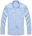Ivyrobes Mens Tab-Collar Long Sleeves Clergy Shirt Sky Blue
