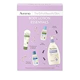 Aveeno Body Lotion Essentials Skincare Gift Set for Women with Stress Relief Calming Lotion, Daily Moisturizing Lotion, Skin Relief Lotion, and Sheer Hydration Body Lotion, 4 items