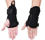 CTHOPE Wrist Guard, Impact Protective Glove Wrist Brace Support Pads for Snowboarding, Skating, Skiing, Motocross, Mountain Biking Protective Gear (Black, L)