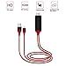 Phone Screen to TV Cable, BOJECHER HDMI Adapter Cable 6.5ft 1080P HDTV Compatible with PhoneX/8/7/6/5 Series Pad Air/Mini/Pro to TV Cable【Not Support Netflix】