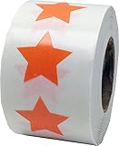 Orange Star Stickers - 3/4