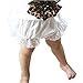 Wennikids Lace Ruffle Diaper Cover Bloomer and Headband SET for Baby Girls Large Black