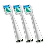 Waterpik Sensonic Toothbrush Compact Brush Head, SRSB-3W (Pack of 3)