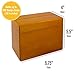Fresh & Lucky Wooden Recipe Box Organizer with 100 Recipe Cards and Dividers - 4x6 Floral Gold Border Recipe Cards and Box Set for Kitchen,Wedding, Bridal Shower and Any Occasions