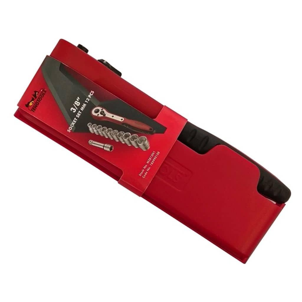 Teng M3812N1 Basic Socket Set 12PC 8-19MM 3/8SQDR, one Size