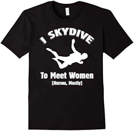 Men's I Skydive To meet women Medium Black