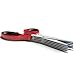 Kitchen Herb Shears (5 Blades) and Multi-purpose Kitchen Scissors Set, Red and Black, Stainless Steel, Plus 121 Cooking Secrets Ebook