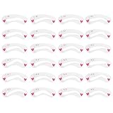 NUOLUX 8 Sets Eyebrow Stencils Eyebrows Grooming Stencil Kit Shaping Templates DIY Tools-24 pcs