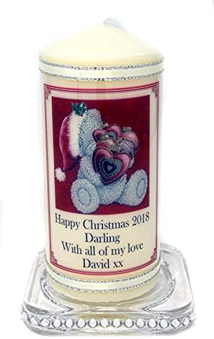 Wife Christmas Candle Card Personalised Gift Xmas Present