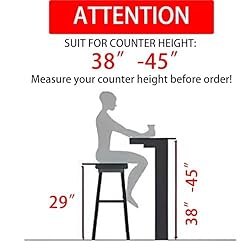 GBZB 29 Inches Bar Chairs, Velvet Bar Stool Set of