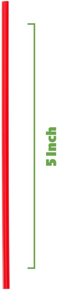  | [1000 Bulk Pack] 5 Inch Plastic Sip Stirrers/Straws - Disposable Stir Sticks for Coffee & Cocktail - Black: Swizzle Sticks