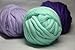 FloraKnit 100% Merino Wool Super Chunky Yarn Bulky Roving Yarn Crocheting Felting,Making Rugs Blanket and Crafts Ice Green 54 Yards