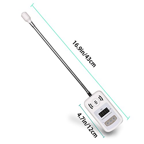 DEEPLITE Natural Gas Detector, Digital Propane Detector, Portable Battery LP Gas Leak Detector with Alarms for Home, RV