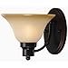Hardware House Bristol Series 1 Light Oil Rubbed Bronze 7-1/4 Inch by 7-3/4 Inch Bath / Wall Lighting Fixture : 16-7147