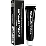 Charcoal Teeth Whitening Toothpaste-ESSLUX Natural Teeth Whitener with Activated Charcoal for Tooth Whitening and Fresh Breath, Fluoride Free - Spearmint