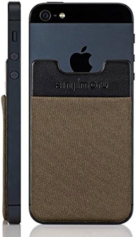 SINJIPOUCH B3 Stick-On Wallet making Your Smart phone turn into Wallet Case, Case with a Card Holder, Money Clip or Credit Card Case especially for iPhone 4 / 4s / 5 / 5s / 6 / 6 Plus, Galaxy S2 / S3 / S4 / S5, Galaxy Note 1 / 2 / 3 / 4, LG G2 / G3, HTC M8, iPod Touch , Sony Xperia. Sinji Pouch Basic 3 - Dark Brown