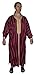 Moroccan Men Dress Caftan Handmade with Embroidery Tread Long Sleeve Burgundy