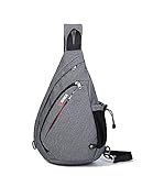 Canvas Sling Bag Travel Shoulder Backpack Chest Crossbody Daypack for Women Men