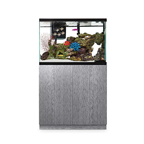 Imagitarium Brushed Steel Look Fish Tank Stand, Up to 40 Gal.