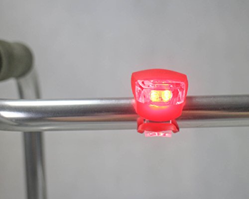 ObboMed® MW-0800R4 Adjustable Waterproof Mobility Safety Alert LED Light, Tool-free Clip-on Compatible for Walker/Cane/Wheelchair/Rollator (Red, 4pcs/set)