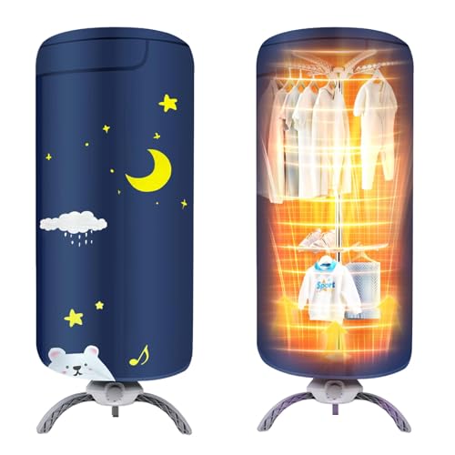 Portable Clothes Dryer, for Apartment, RV and Travel, Secadora de ropa portatil, Mini Dryer Quickly Dry Light Clothes, Underwear, Baby Clothes, Socks and Shoes