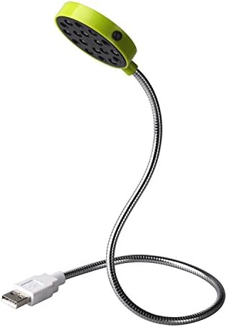 Mini USB LED Light - Willful 12 Bright USB LED Reading Lamp with On Off Switch Flexible Gooseneck Cosmetic Mirror for Laptop Keyboard Computer PC Yellow