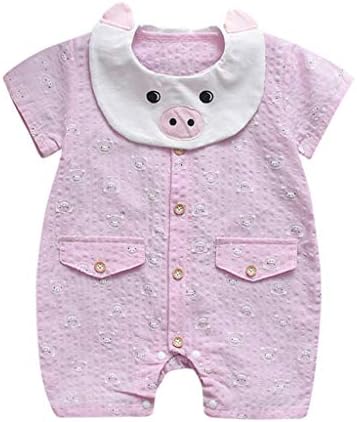 Baby Clothes Set,Summer Newborn Baby Boys Girls Short Sleeve Jumpsuit Pig Print Rompers
