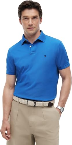 Polo de Manga Corta Hombre 1985 Regular Fit, Azul (Blue Orbit), L