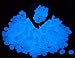 HoneyToys 500Pcs Luminous Pebbles Glow in the Dark Garden for Walkways and Decor (Blue)