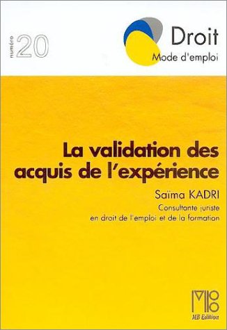 La  validation des acquis de l'expérience