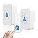 Wireless Doorbell, Wireless Door Chime Mini Waterpoof Door bell Chime Work at 1000 Feet with Various Melodies, Volume Levels & LED Flash - (1 Door Sensors & 2 Receiver)