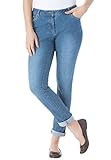 Women's Plus Size Jean, Skinny Tapered Leg, In Stretch Denim, 5-Pockets