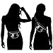 AIWENSI Stylish Hologram Fanny Pack Water-resistant, Hard PVC Laser Bum Bag for Rave Festival Beach Waist Bags, Black