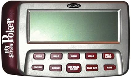big screen poker handheld game