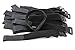 Pasow Adjustable Cable Ties Organizer Fastener with Plastic buckle (12Inch Pack of 50)